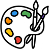 Artist palette icon